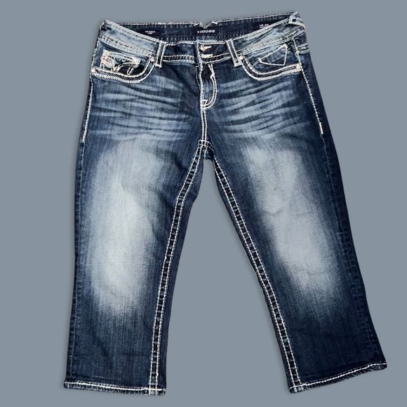 Plus Size Vigoss The Dublin Denim Capri Size 13/14 - Picture 1 of 7